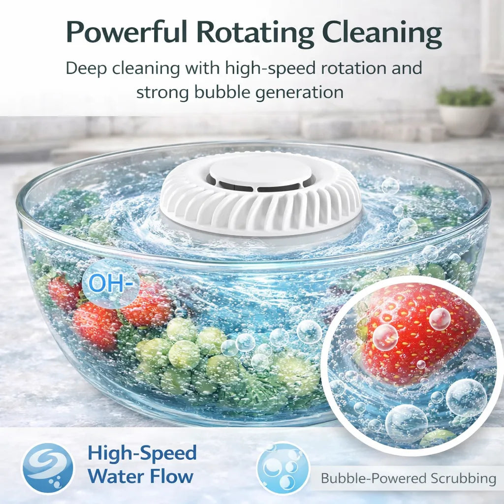 Fruit & Vegetable Washer – Remove Dirt & Residue for a Fresher, Cleaner Wash