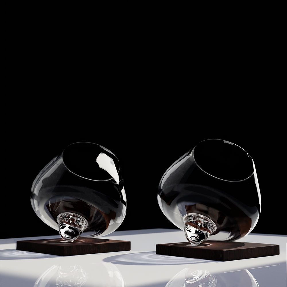 Equilibrium Spirit Glass – Elegant Crystal Design for a Unique Drinking Experience