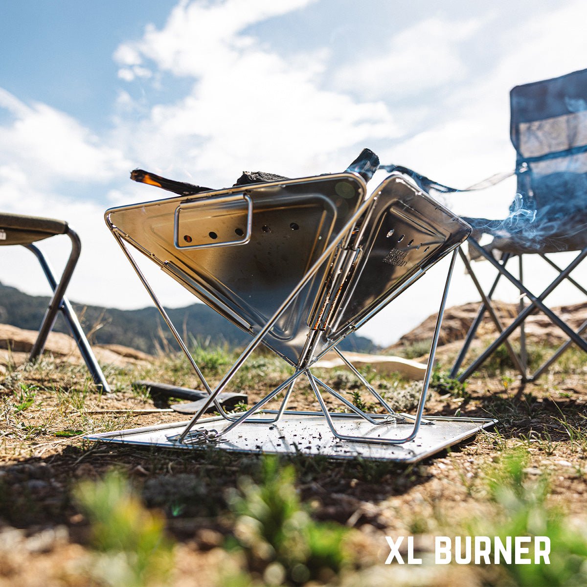 Portable Flatpack Camping Grill – Compact, Foldable & Ready for Outdoor Cooking