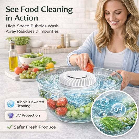 Fruit & Vegetable Washer – Remove Dirt & Residue for a Fresher, Cleaner Wash