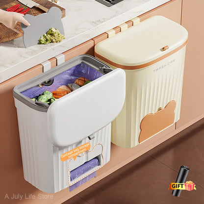 Wall-Mounted Compost Bin – Space-Saving Kitchen Waste Solution