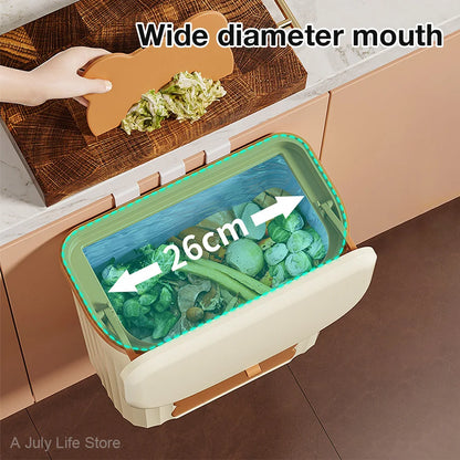 Wall-Mounted Compost Bin – Space-Saving Kitchen Waste Solution