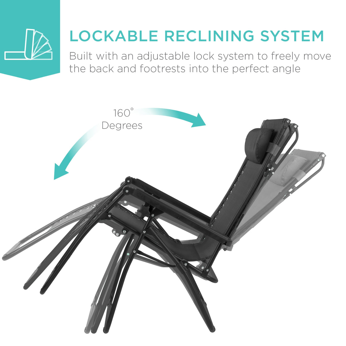 30" Zero Gravity Lounge Chair with Adjustable Canopy – Foldable Outdoor Recliner for Ultimate Relaxation
