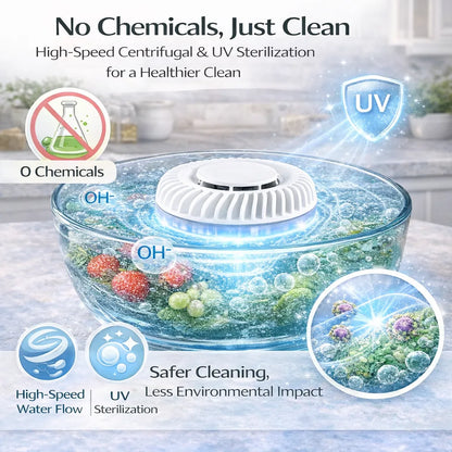 Fruit & Vegetable Washer – Remove Dirt & Residue for a Fresher, Cleaner Wash
