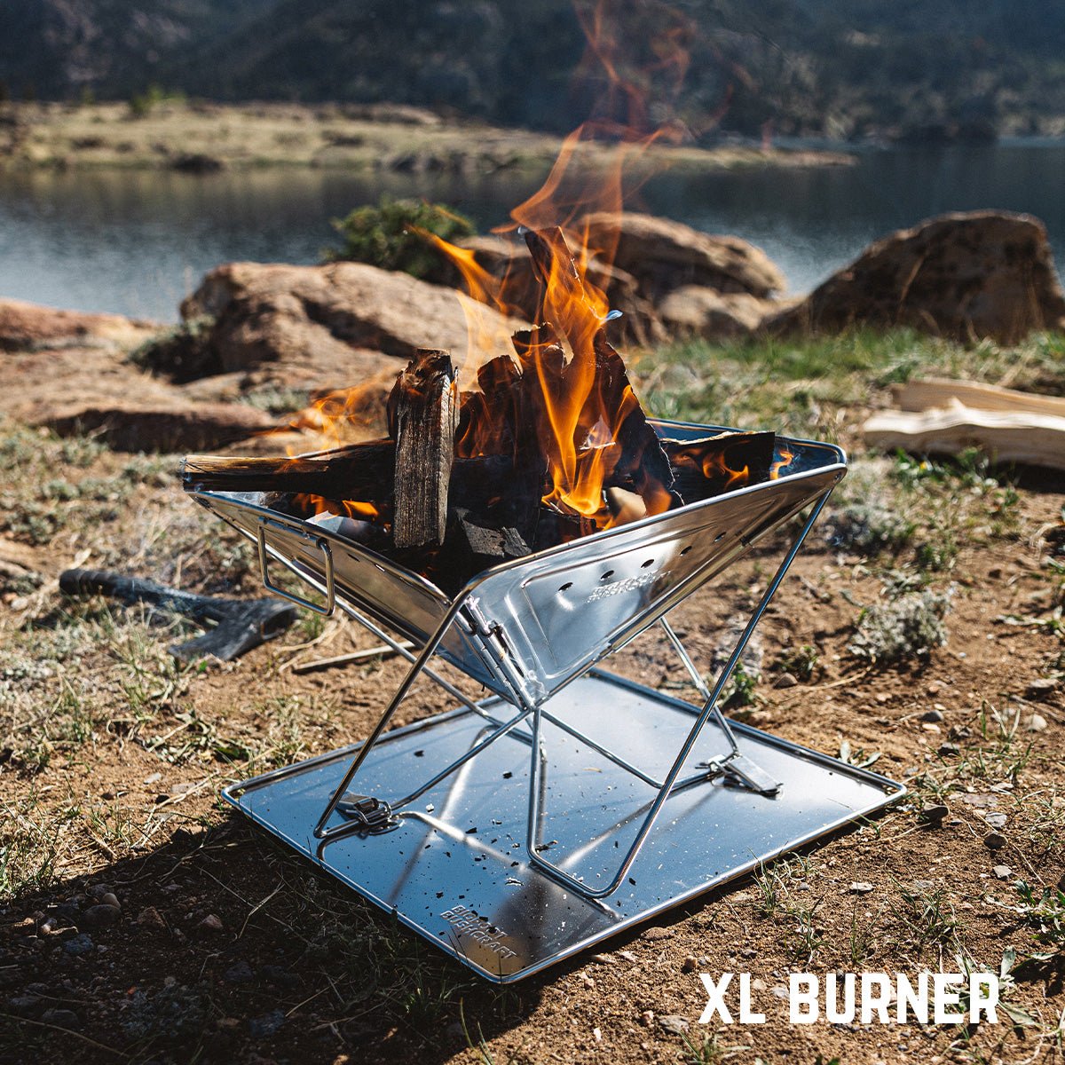 Portable Flatpack Camping Grill – Compact, Foldable & Ready for Outdoor Cooking