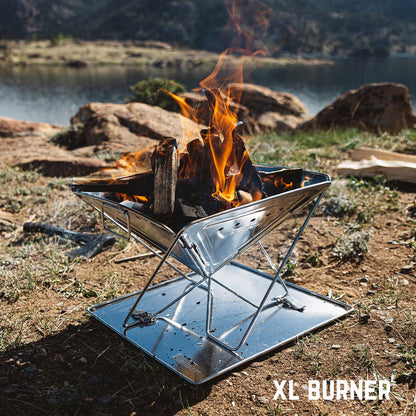 Portable Flatpack Camping Grill – Compact, Foldable & Ready for Outdoor Cooking