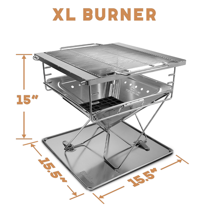 Portable Flatpack Camping Grill – Compact, Foldable & Ready for Outdoor Cooking